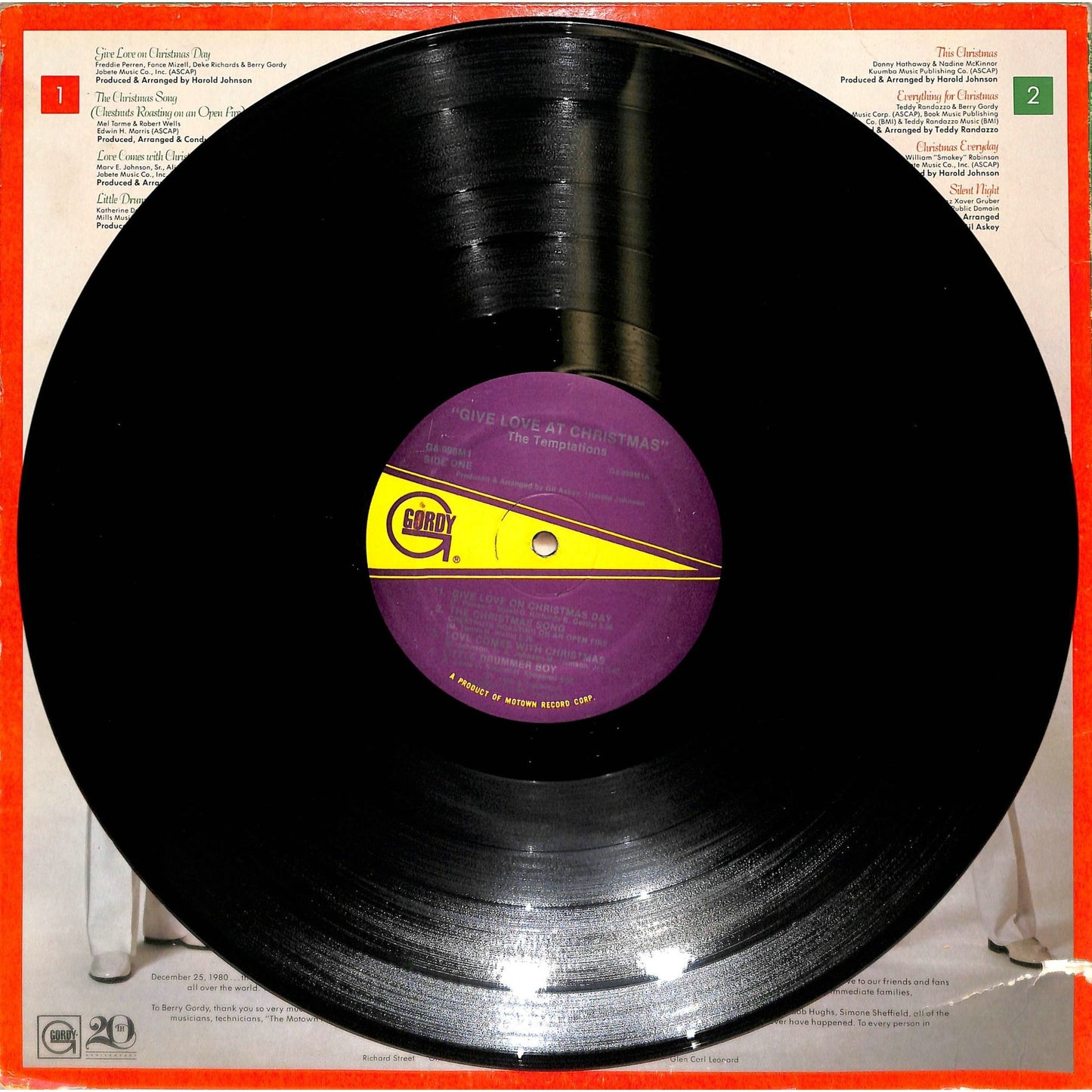The Temptations - Give Love at Christmas (1980) Vinyl Record G8-998M1