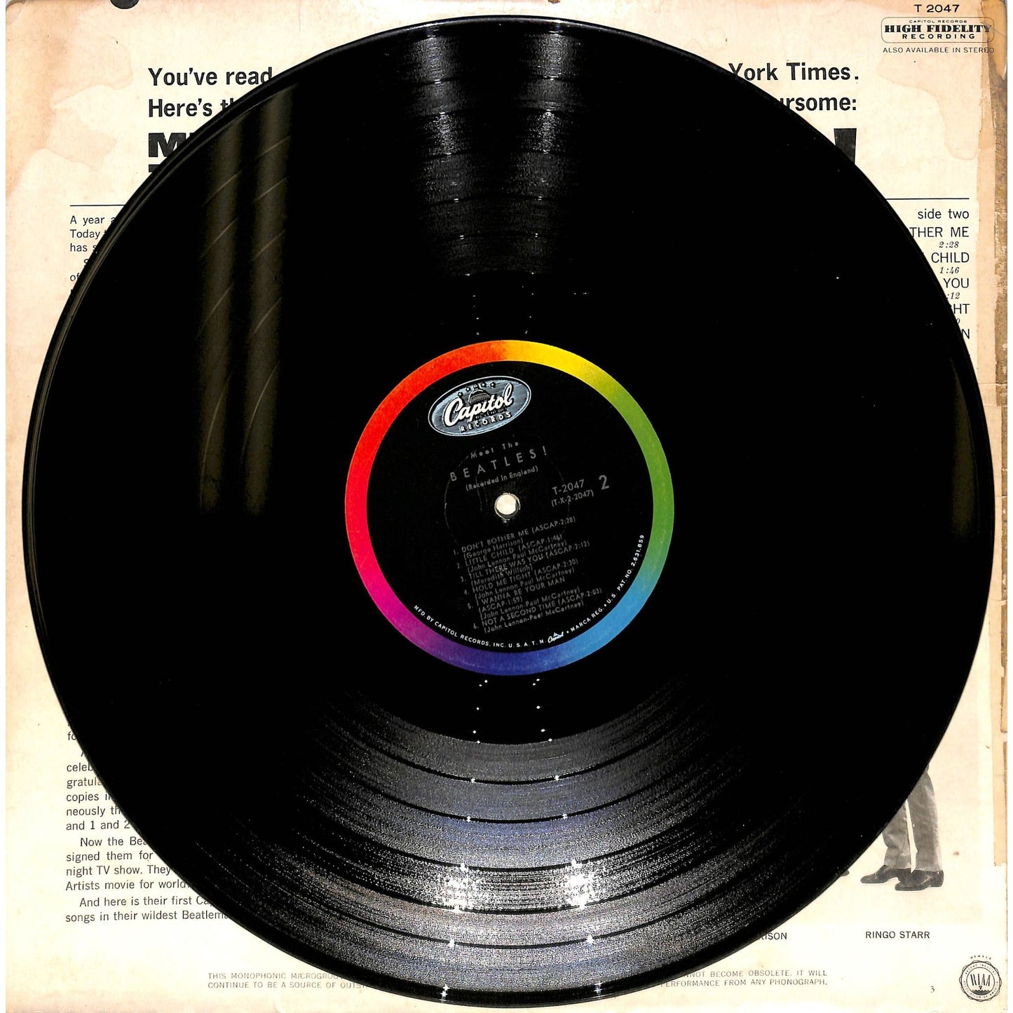 The Beatles - Meet the Beatles Vinyl Record T-2047