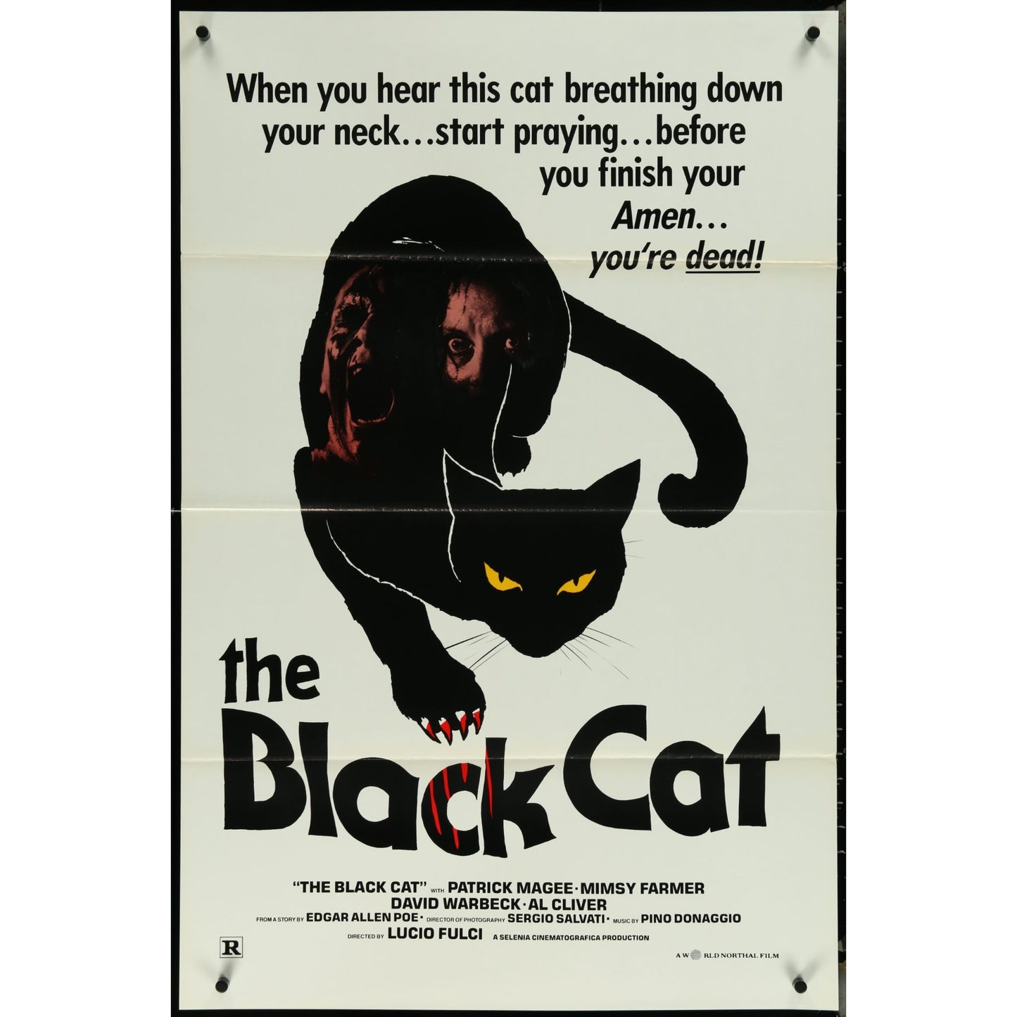The Black Cat (1981) Original Movie Poster Folded 27x41 EM8-548