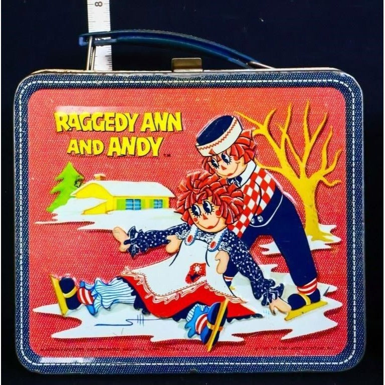 Vintage Raggedy Ann & Andy lunchbox w/ thermos