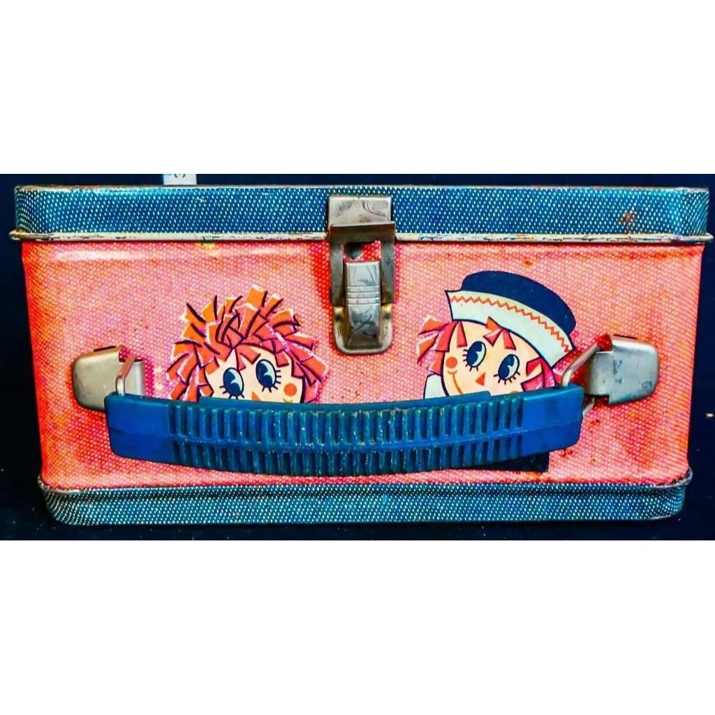 Vintage Raggedy Ann & Andy lunchbox w/ thermos