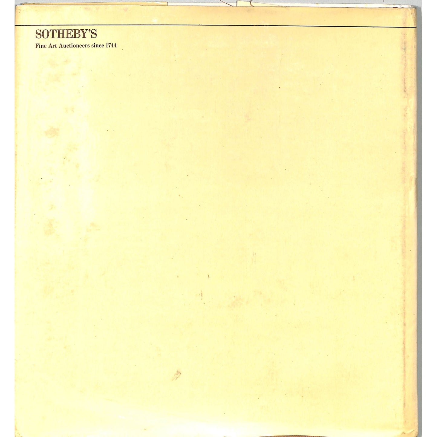 Sotheby's Collection of Mr. & Mrs. Leigh B. Block Art Auction Catalog 1981