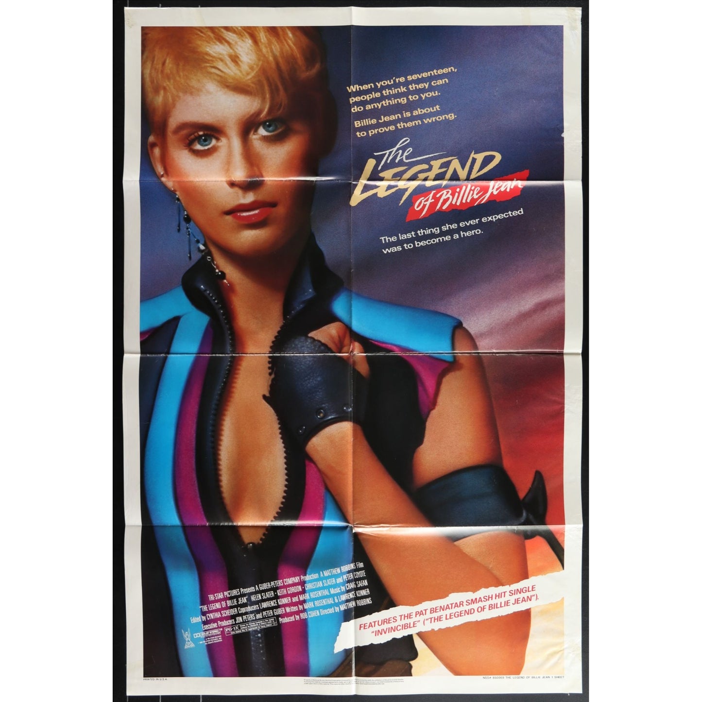 The legend of Billie Jean (1985) Original Movie Poster Folded 27x41