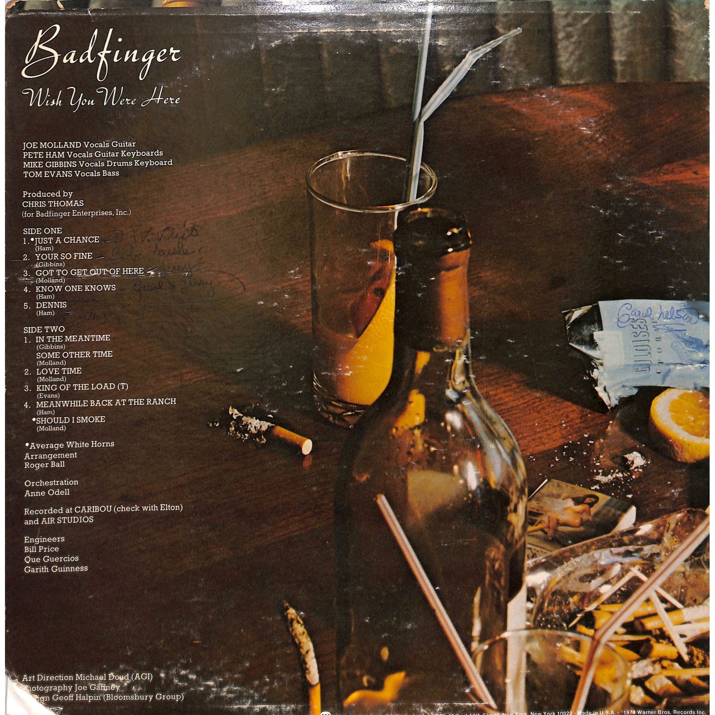 Badfinger - Wish You Were Here Vinyl Record BS 2827