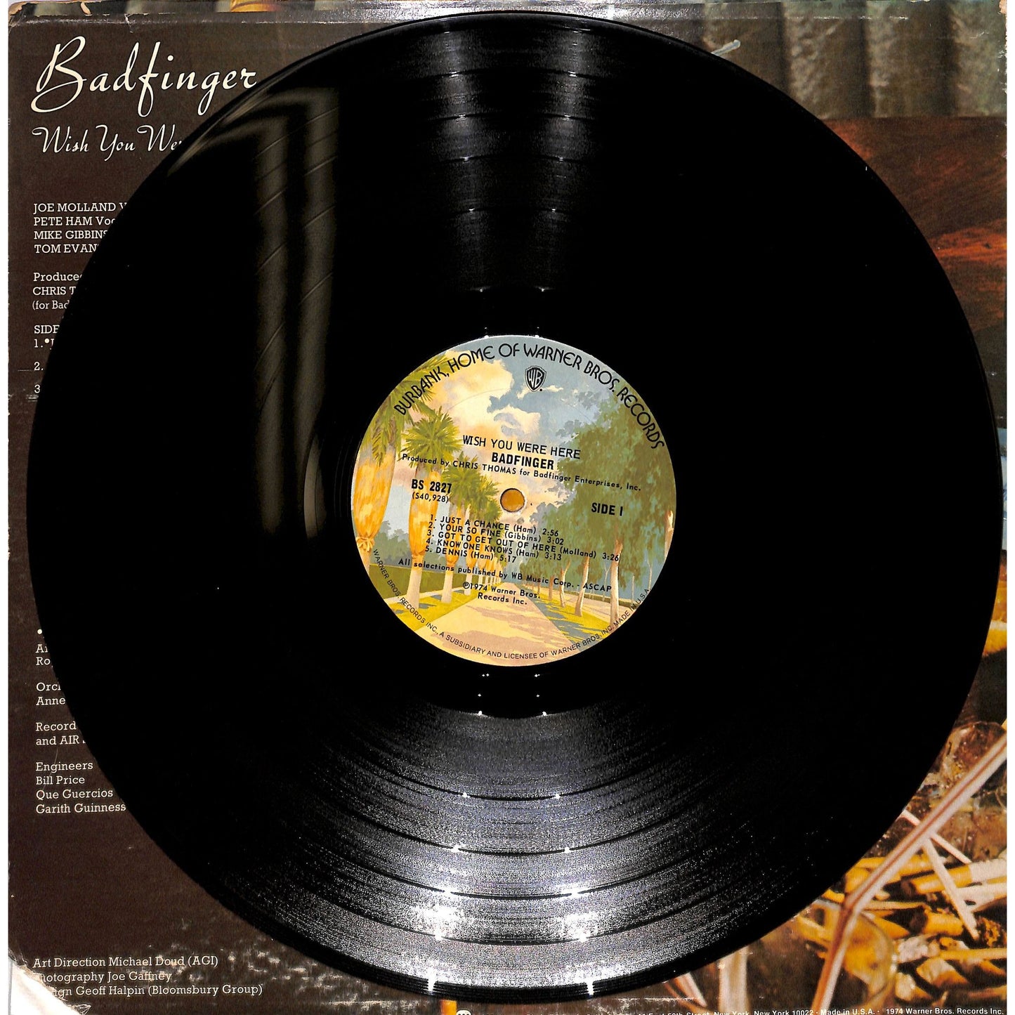 Badfinger - Wish You Were Here Vinyl Record BS 2827