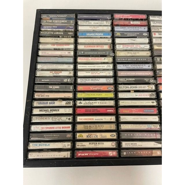 100 Brand New Sealed Cassette Tapes with Shelf