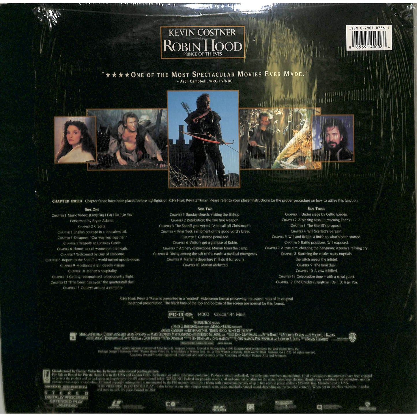 Robin Hood: Prince of Thieves (1991) Laserdisc
