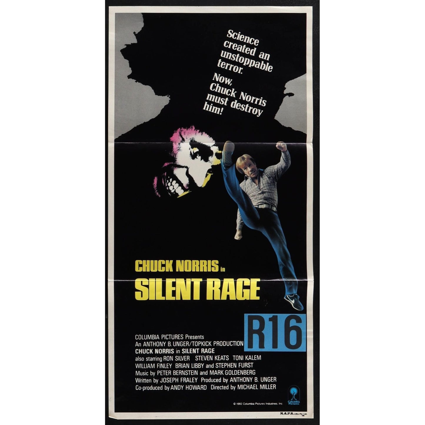 Silent Rage (1982) Original Australian Daybill Movie Poster