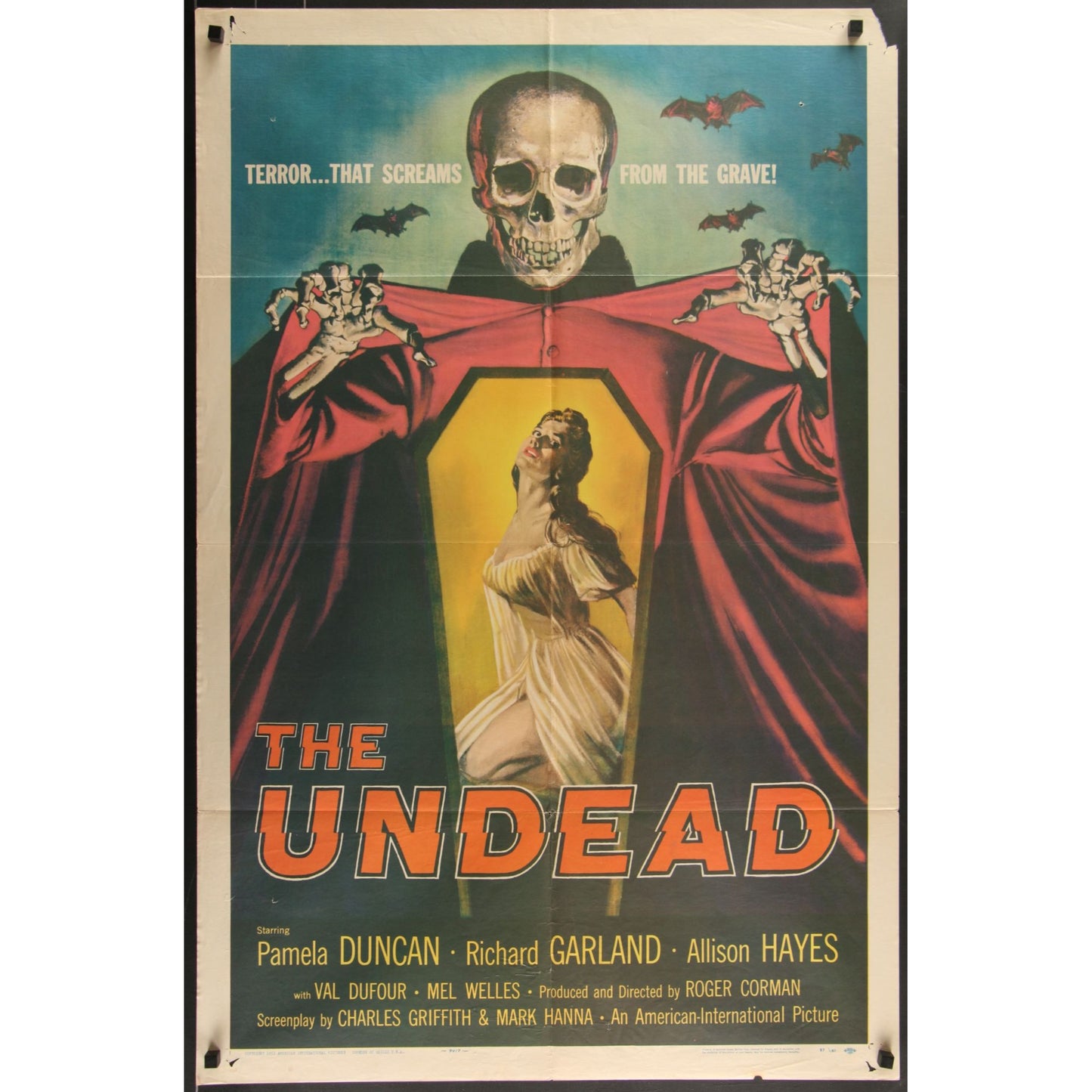 The Undead (1957) Original Movie Poster 27x41