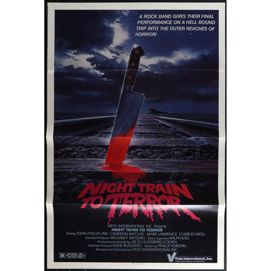 Night Train to Terror (1985) Original Movie Poster Folded 27x41 EM8-511
