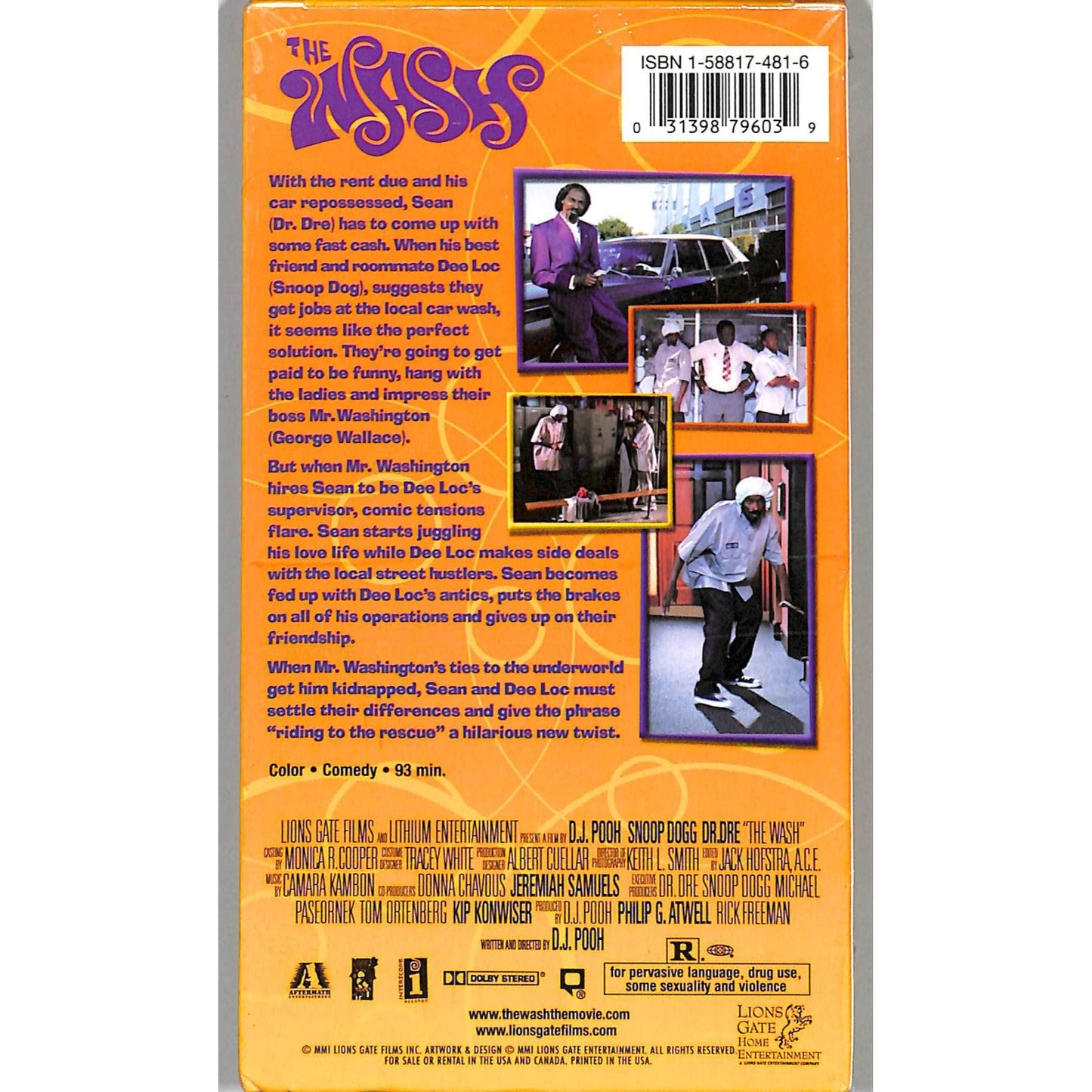 The Wash (2001) VHS Tape SEALED NEW CONDITION