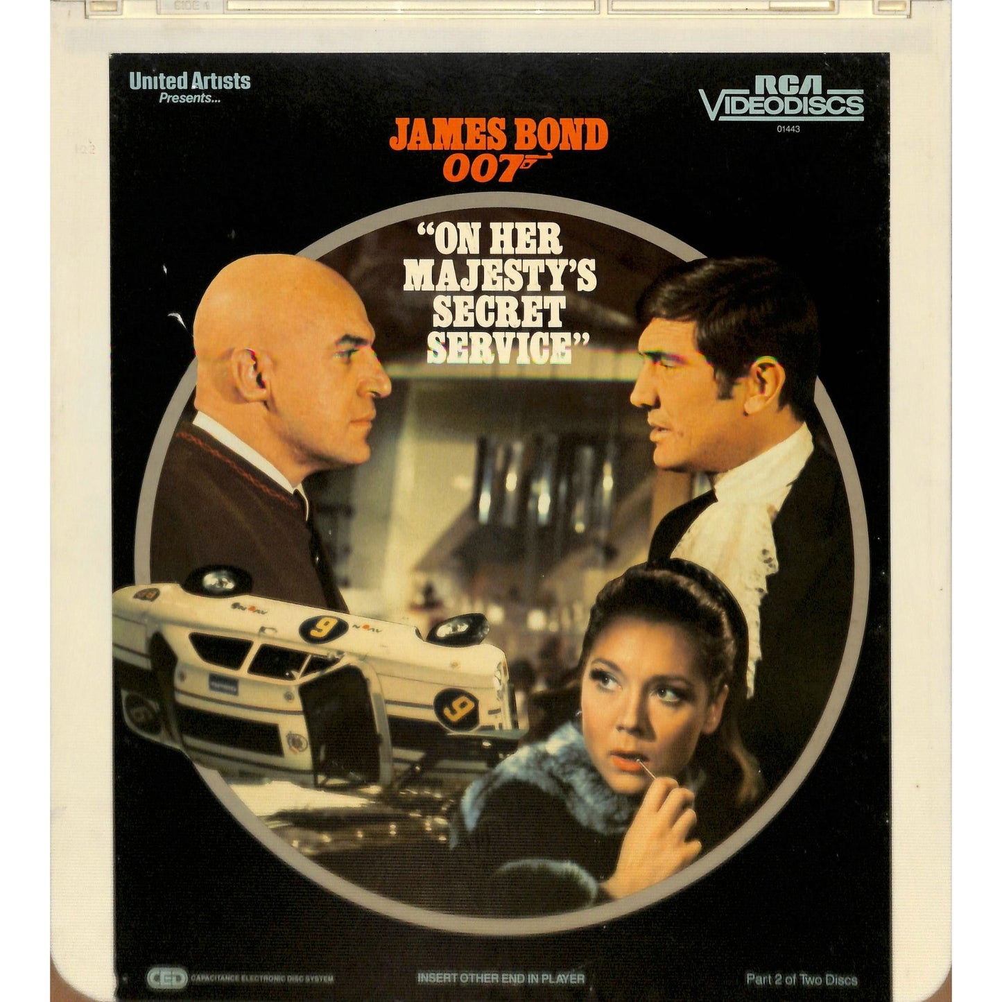 On Her Majesty's Secret Service Parts 1 & 2 (1969) Vintage CED Videodisc TESTED WORKING