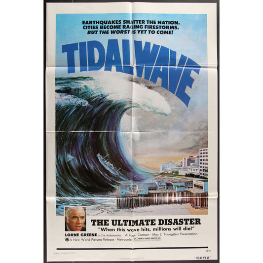 Tidal Wave (1975) Original Movie Poster Folded 27x41