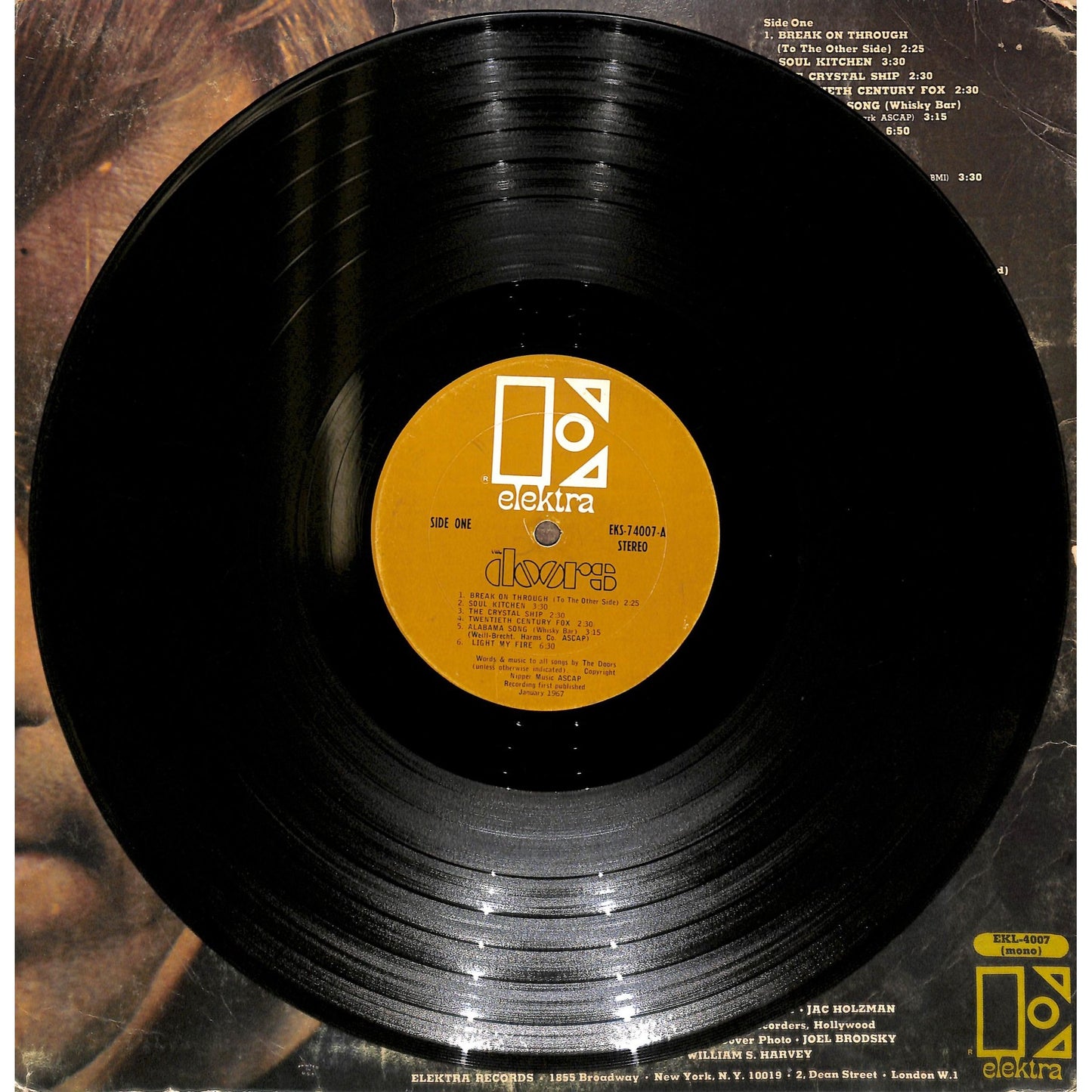 The Doors Self-Titled Vinyl Record EKS-74007