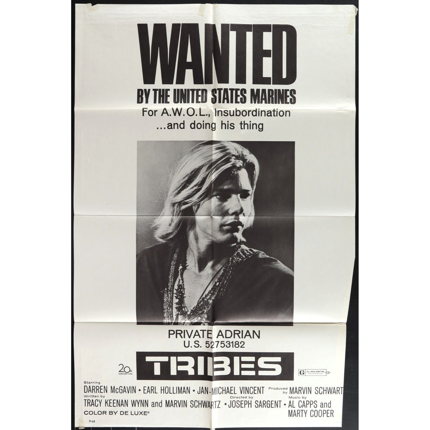 The Tribe (1970) Original Movie Poster Folded 27x41