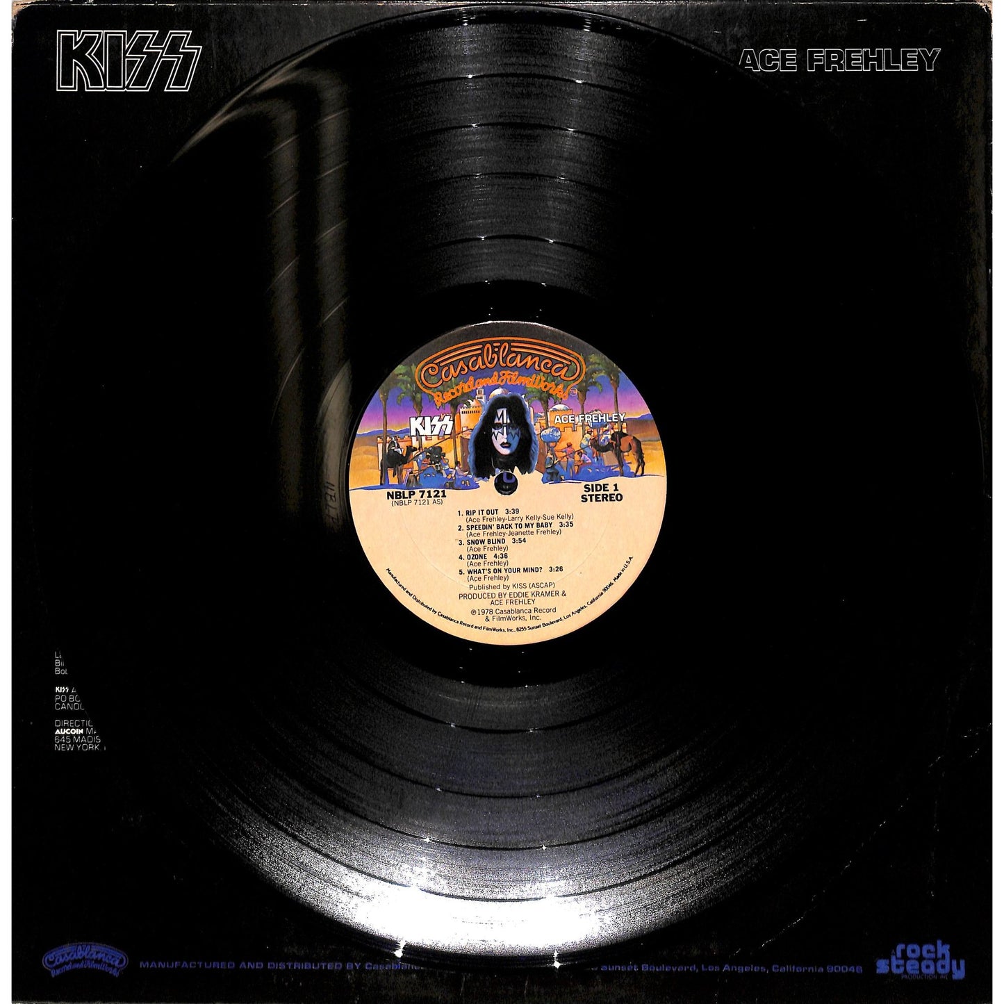 Kiss - Ace Frehley Vinyl Record NBLP-7121