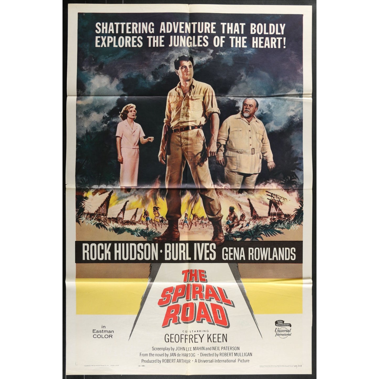 The Spiral Road (1962) Original Movie Poster Folded 27x41