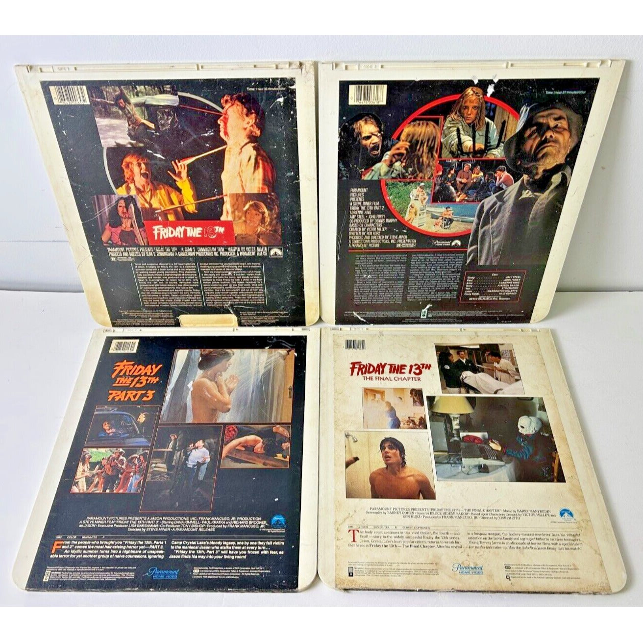 Friday the 13th Part 1-4 Collection Videodisc CED (READ DESCRIPTION)