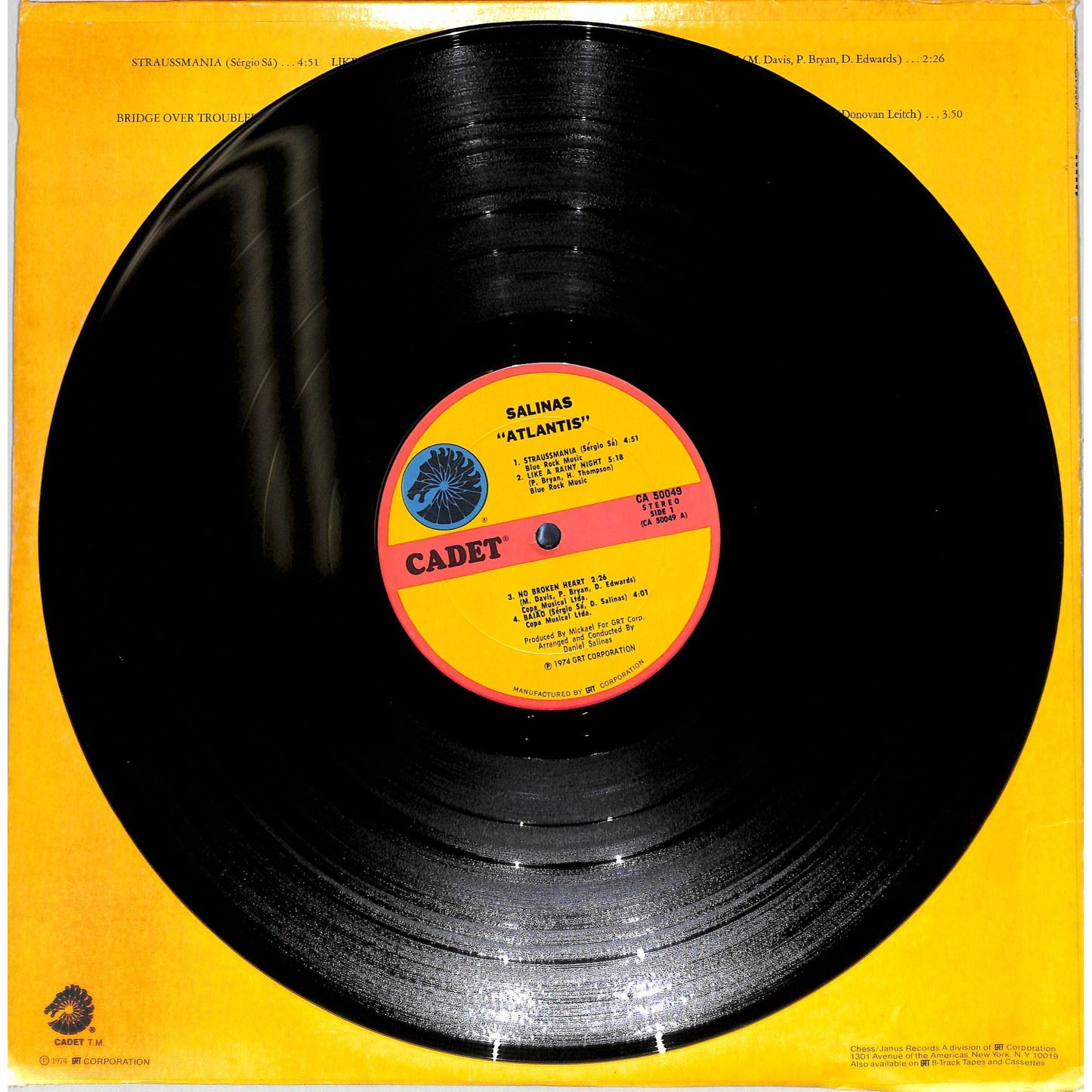 Daniel Salinas - Atlantis Vinyl Record CA 50049