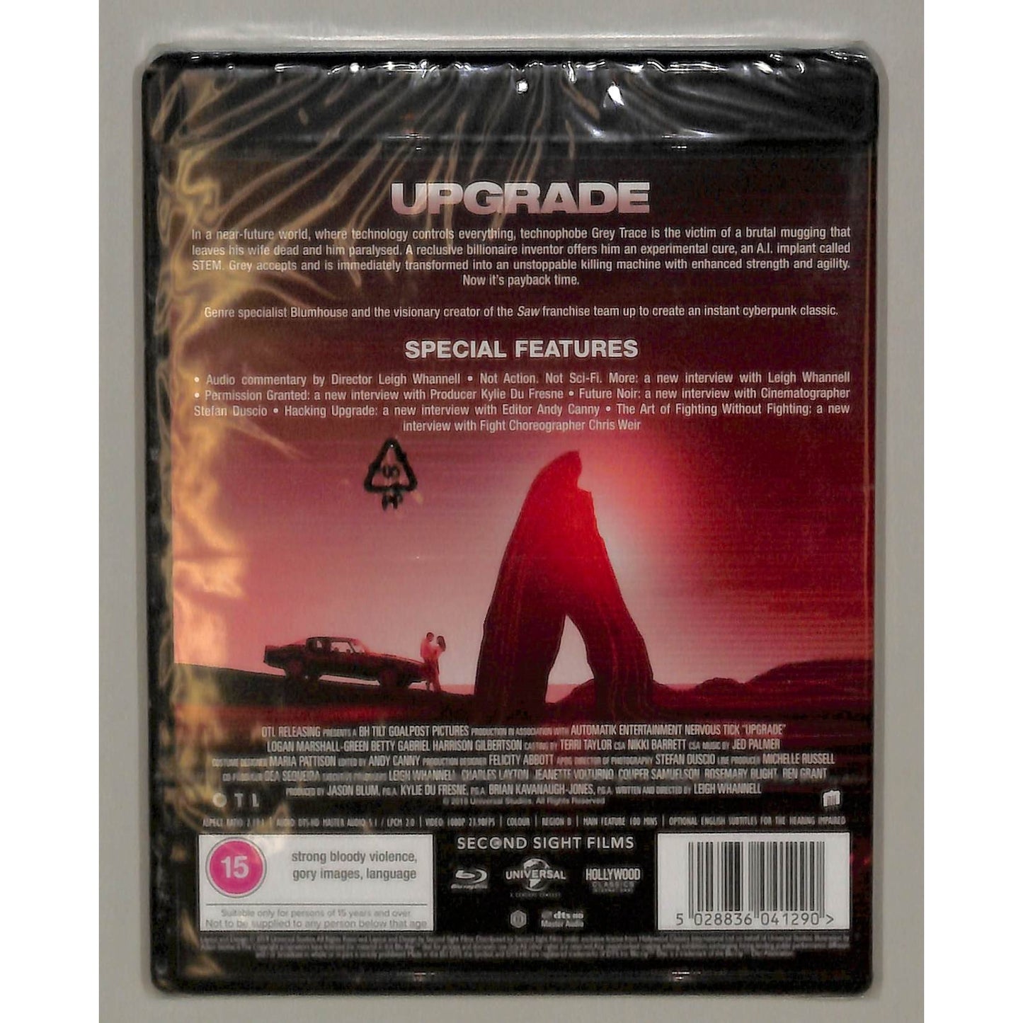 Upgrade (2018) Blu-Ray Brand New Sealed Region B