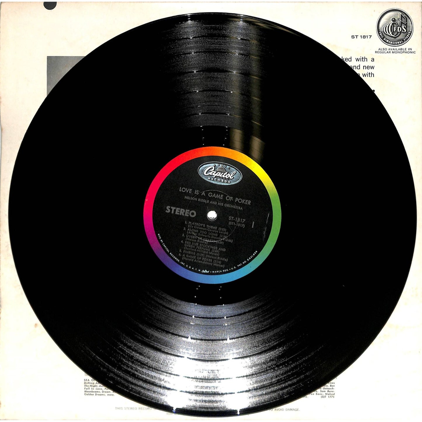 Nelson Riddle - Love Is a Game of Poker (1962) Vinyl Record ST-1817
