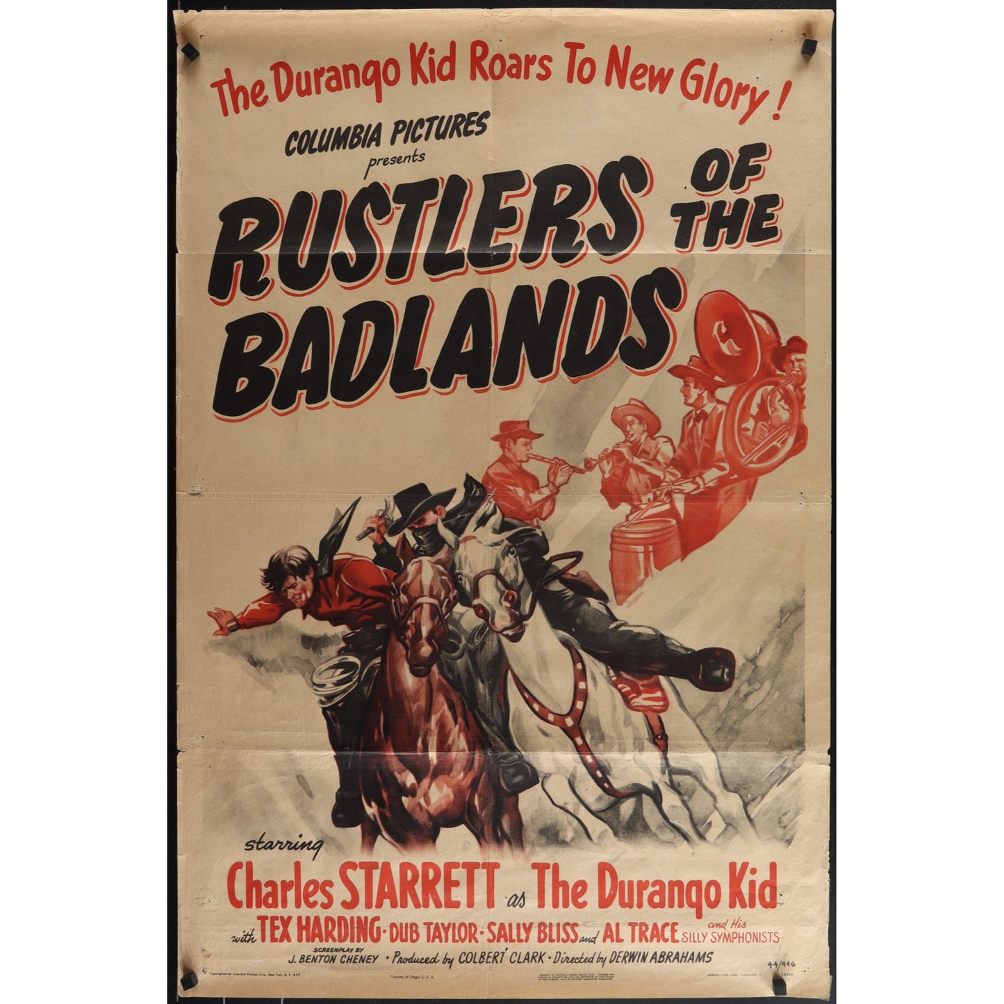 Rustlers of the Badlands (1945) Original Movie Posters 27x41