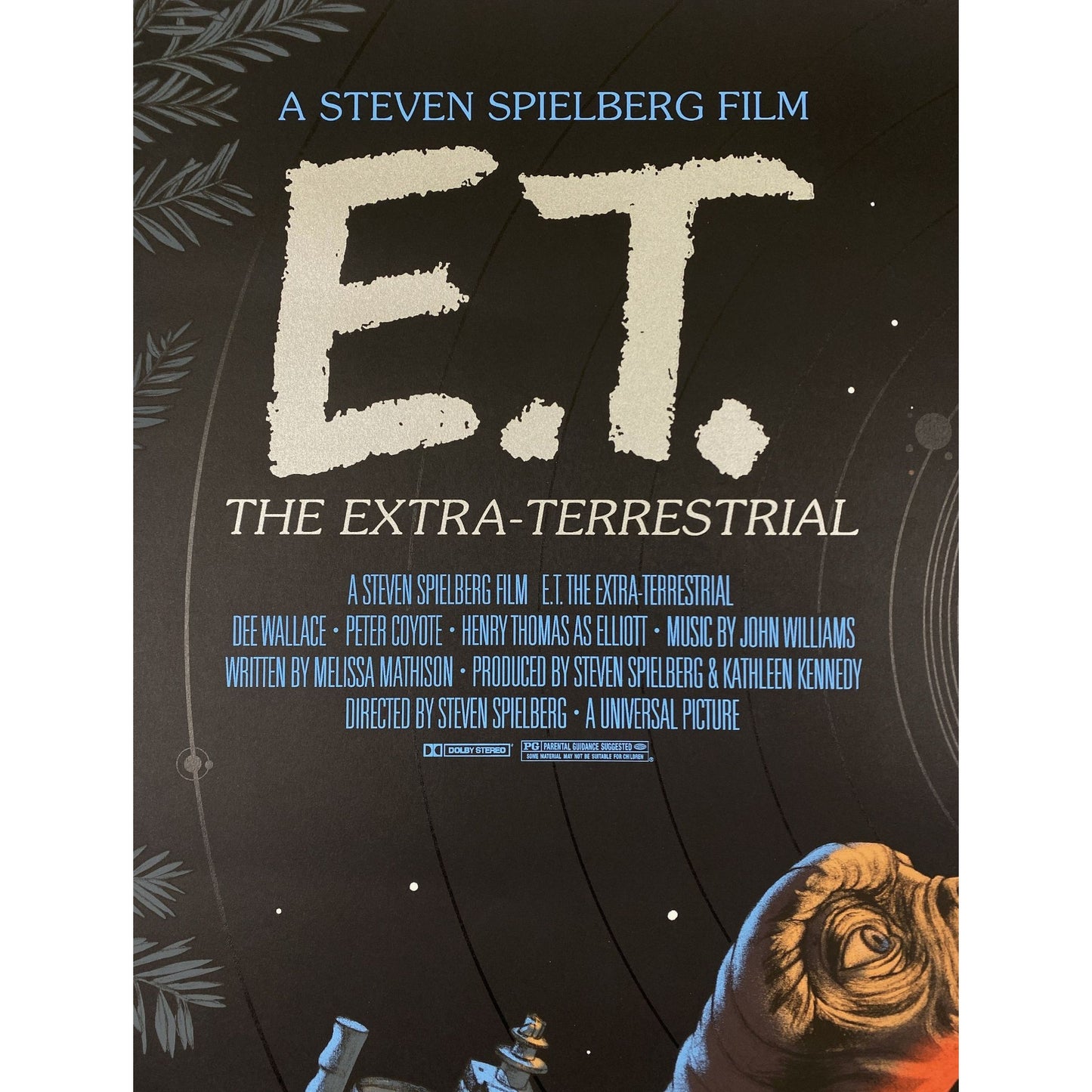 E.T The Extra-Terrestrial (1982) Movie Wall Print 24x36