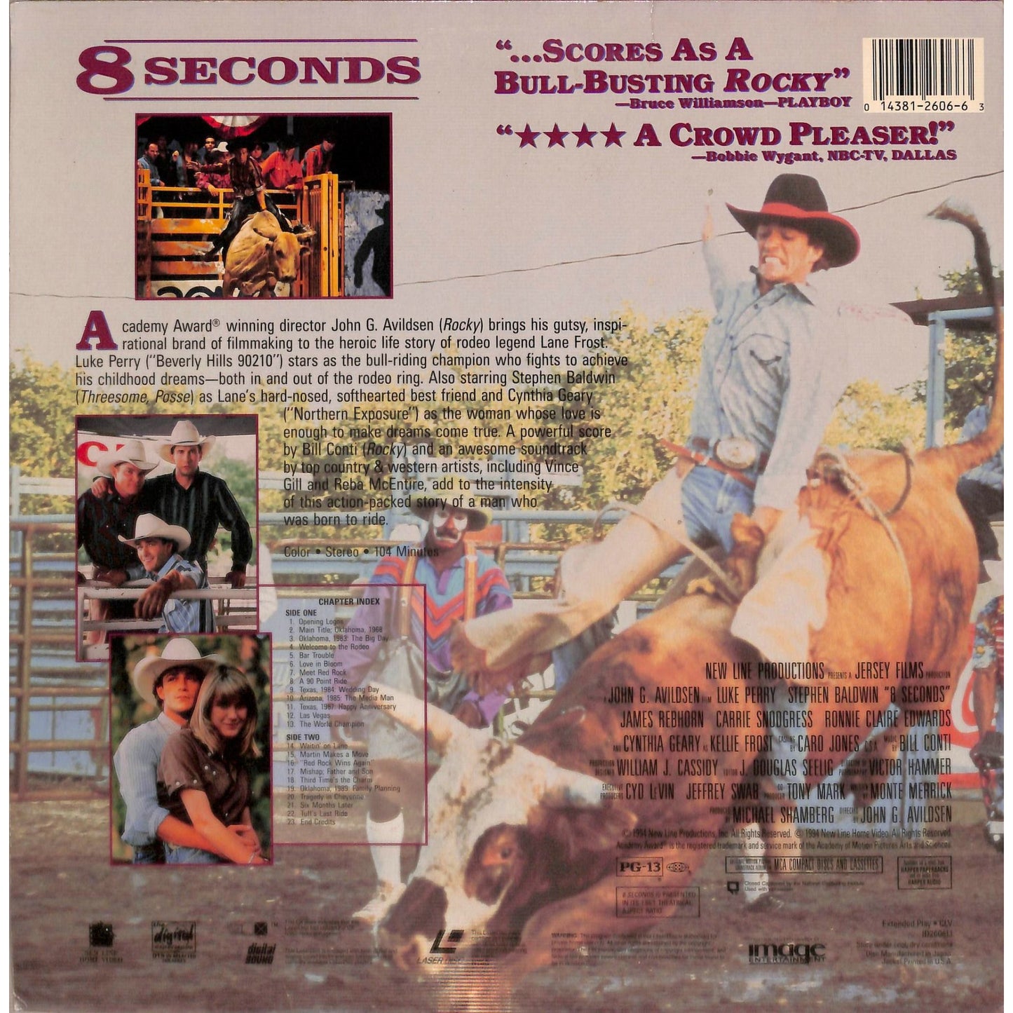 8 Seconds (1994) Laserdisc