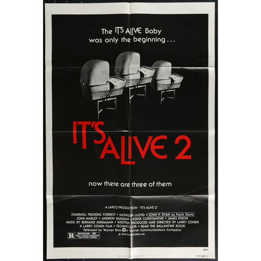 It's Alive (1974) Original Movie Poster Folded 27x41