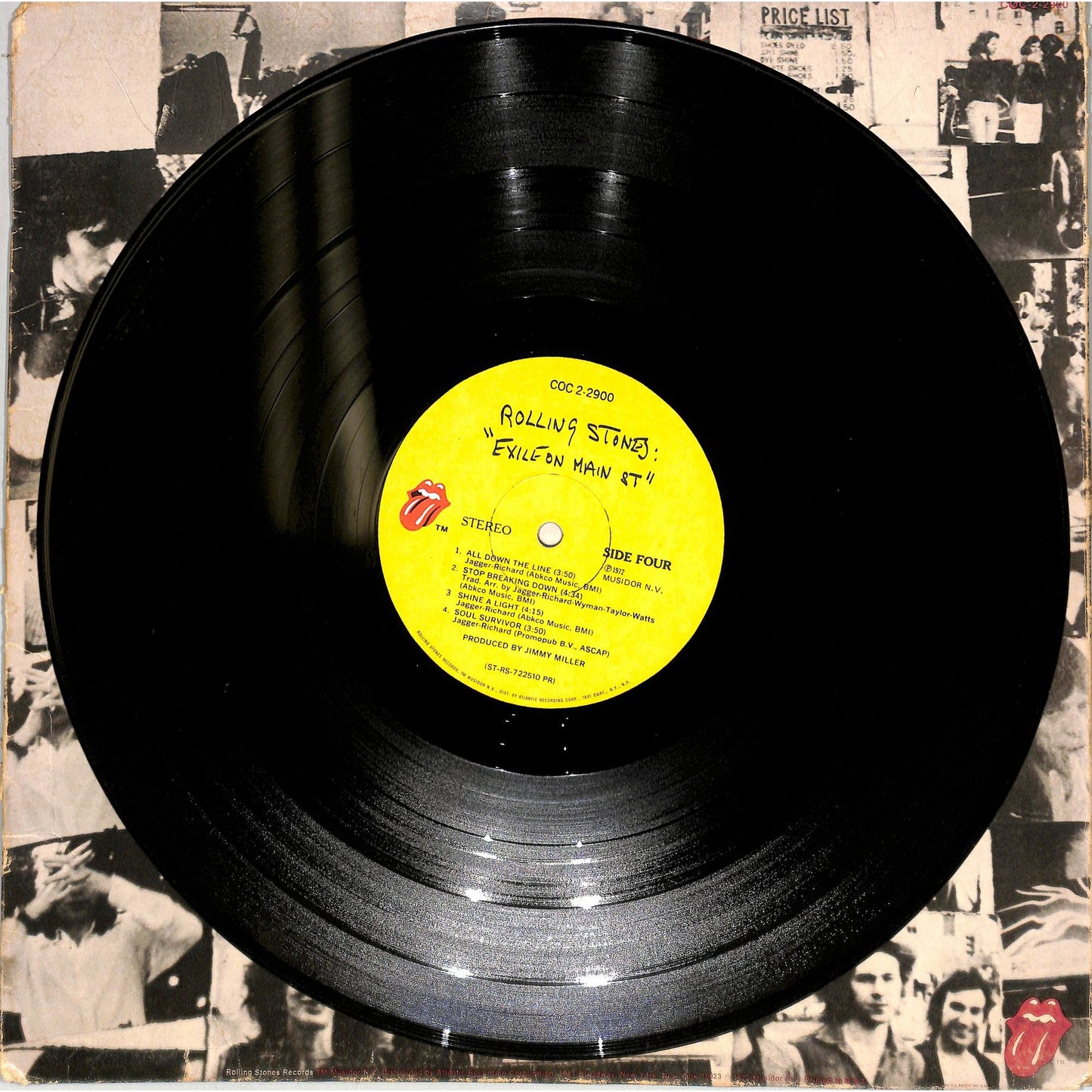 The Rolling Stones - Exile On Main St 2LP Vinyl Record COC-2-2900