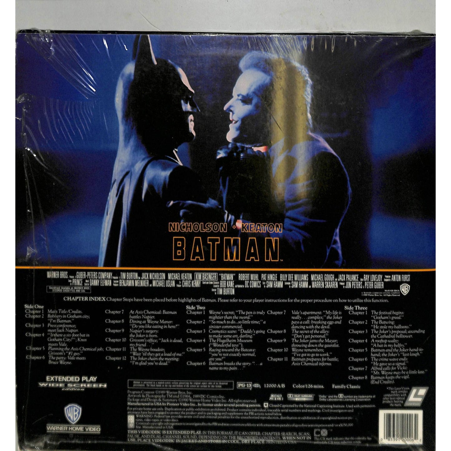 Batman (1989) Laserdisc