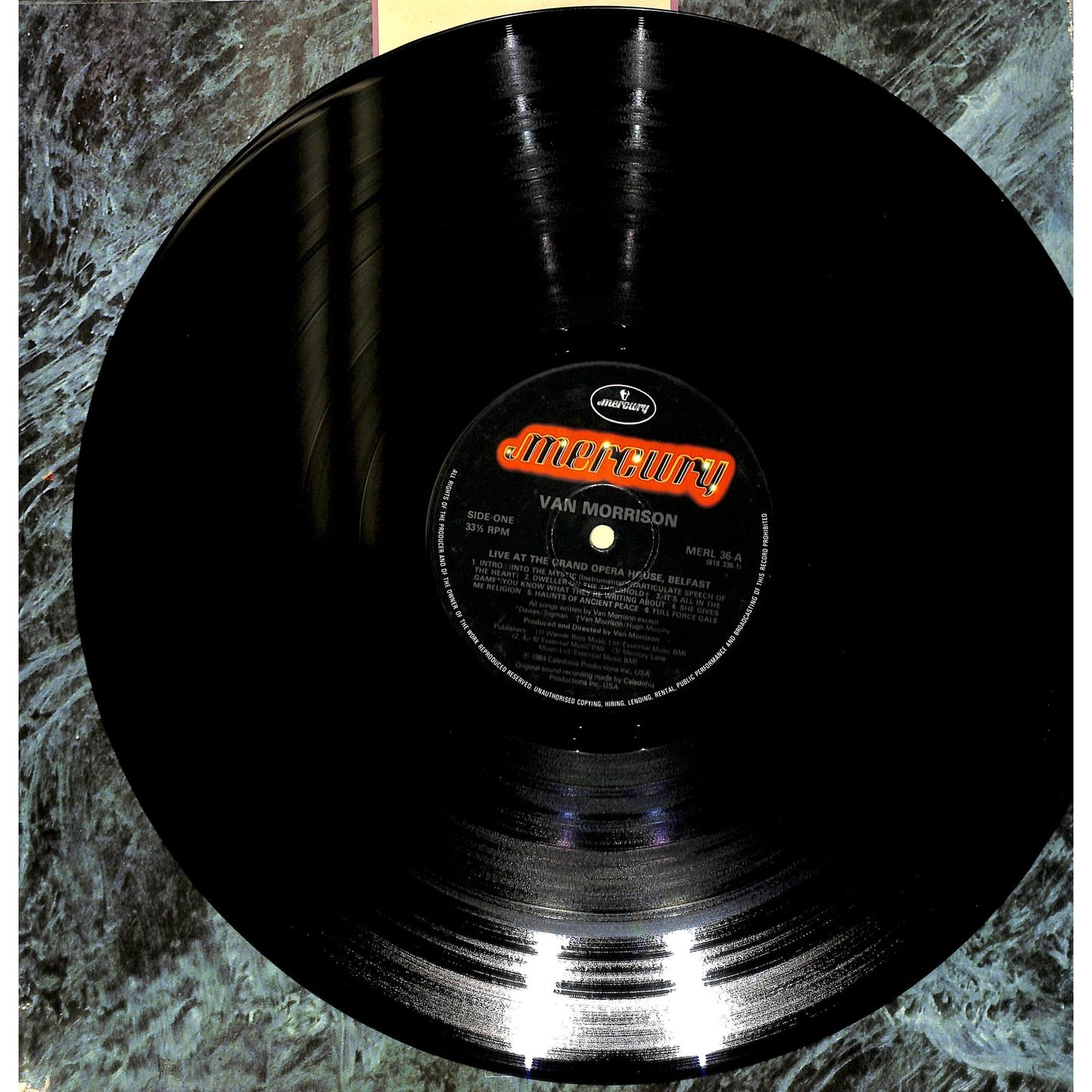 Van Morrison - Live At The Grand Opera House Belfast UK Import Vinyl Record MERL 36