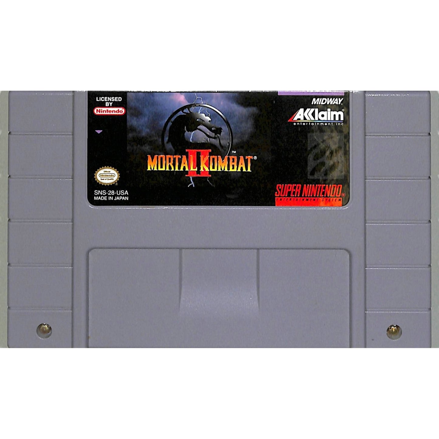 Mortal Kombat II (1994) Nintendo SNES Cartridge