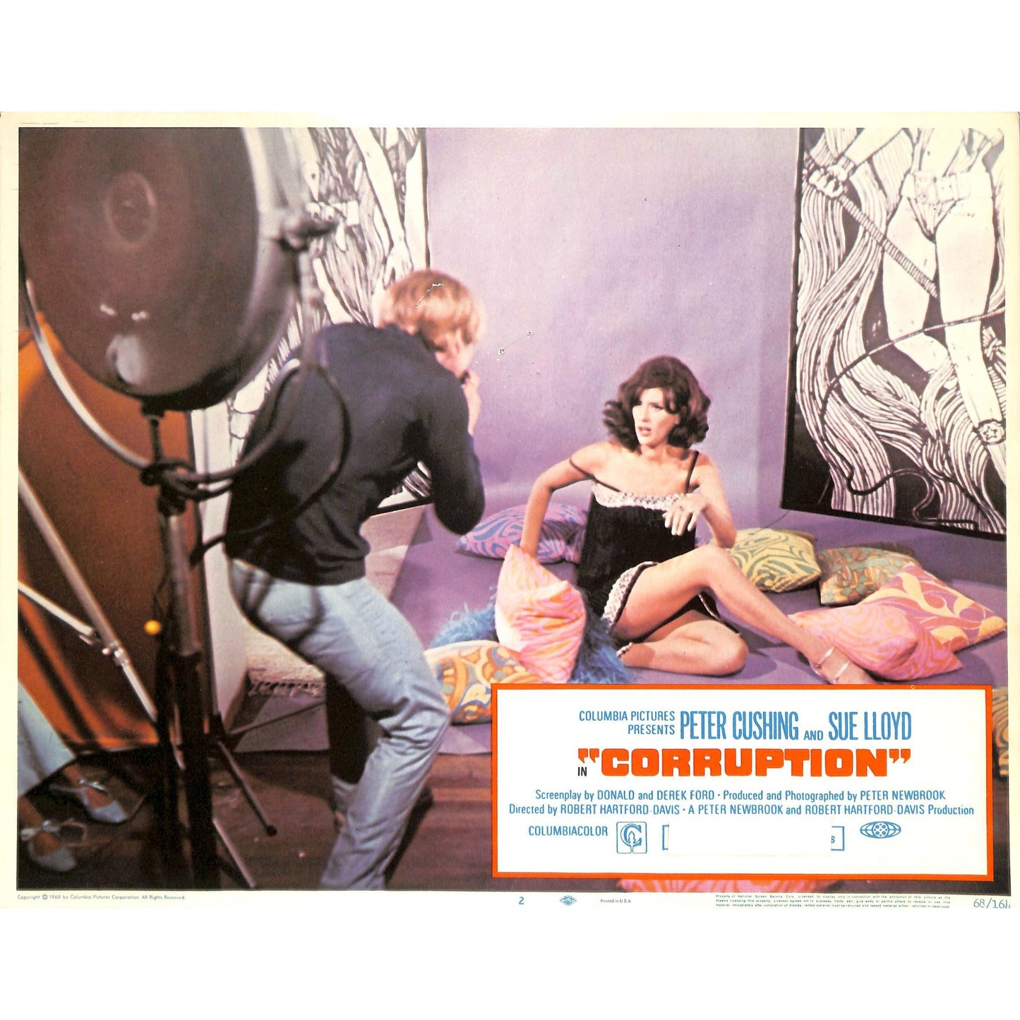 Corruption (1968) Lobby Card Full Set 11X14