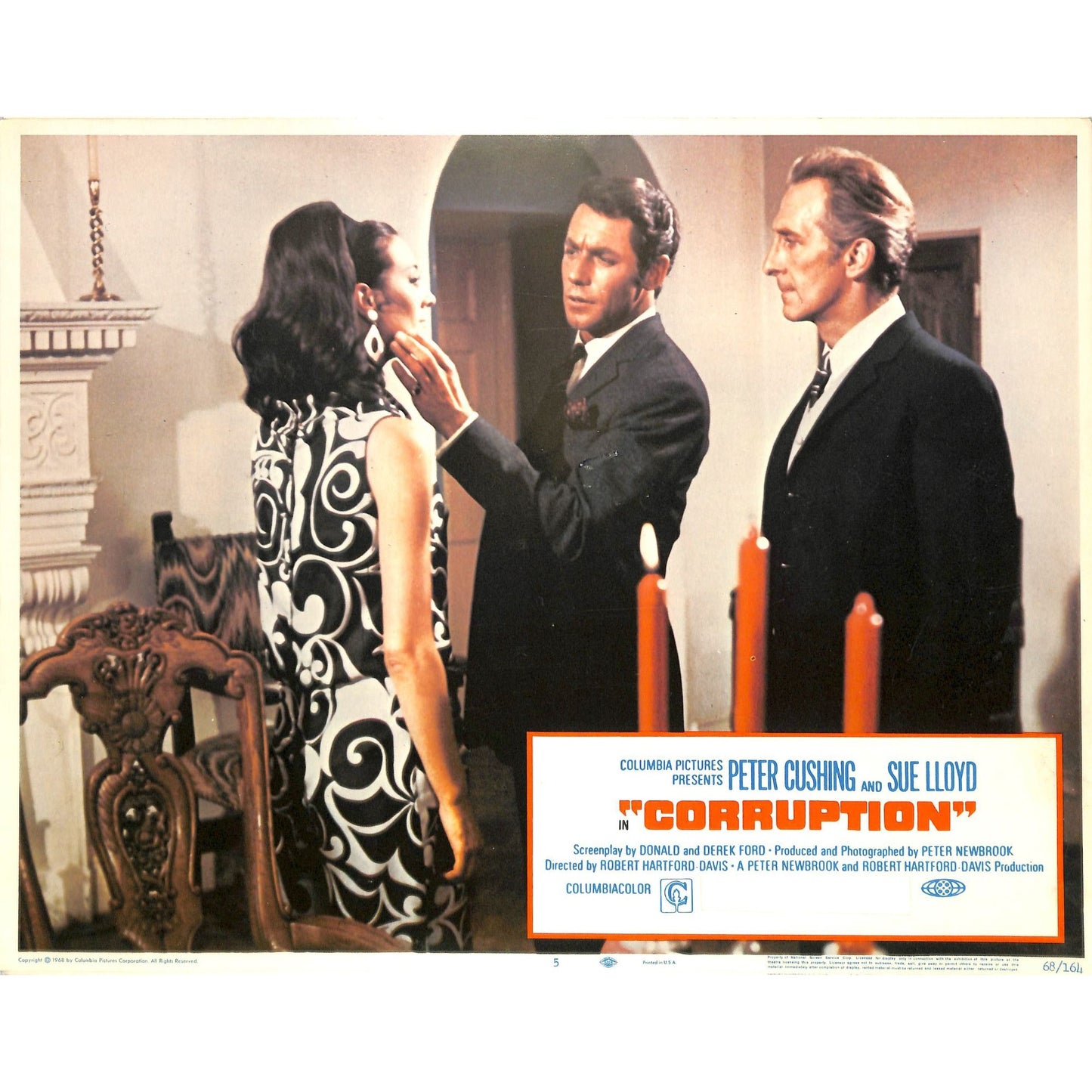 Corruption (1968) Lobby Card Full Set 11X14