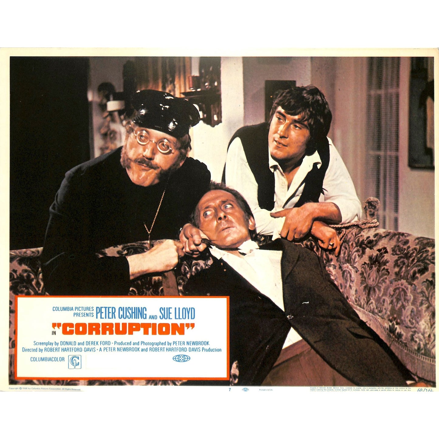 Corruption (1968) Lobby Card Full Set 11X14