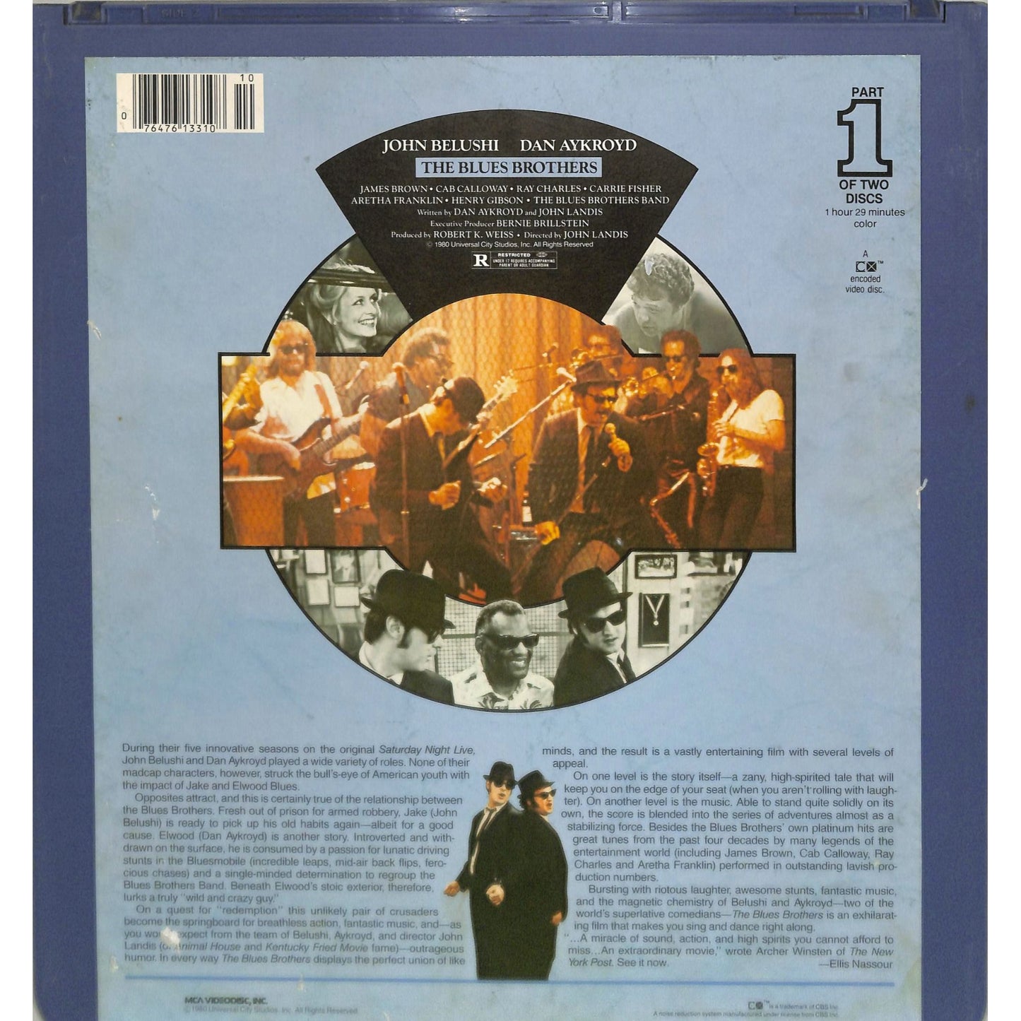 The Blues Brothers (1980) Vintage CED Videodisc