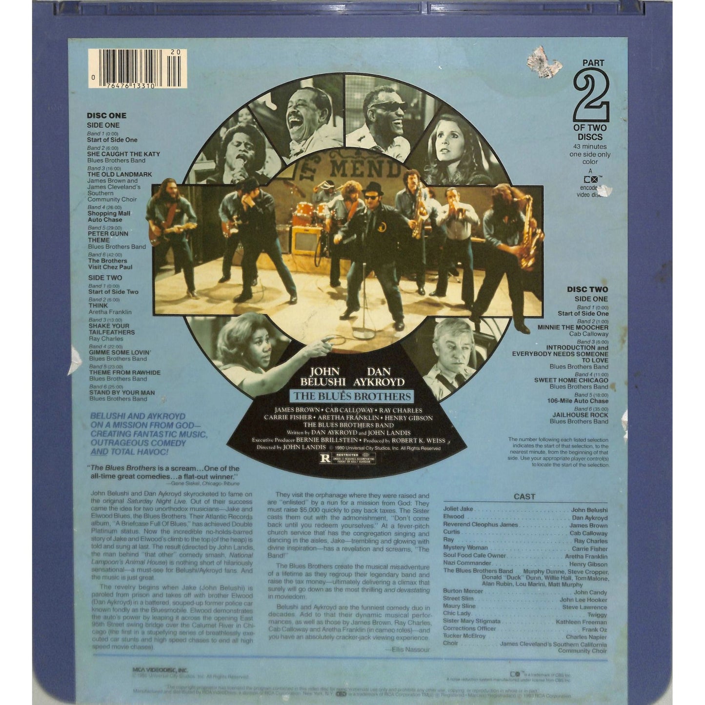 The Blues Brothers (1980) Vintage CED Videodisc