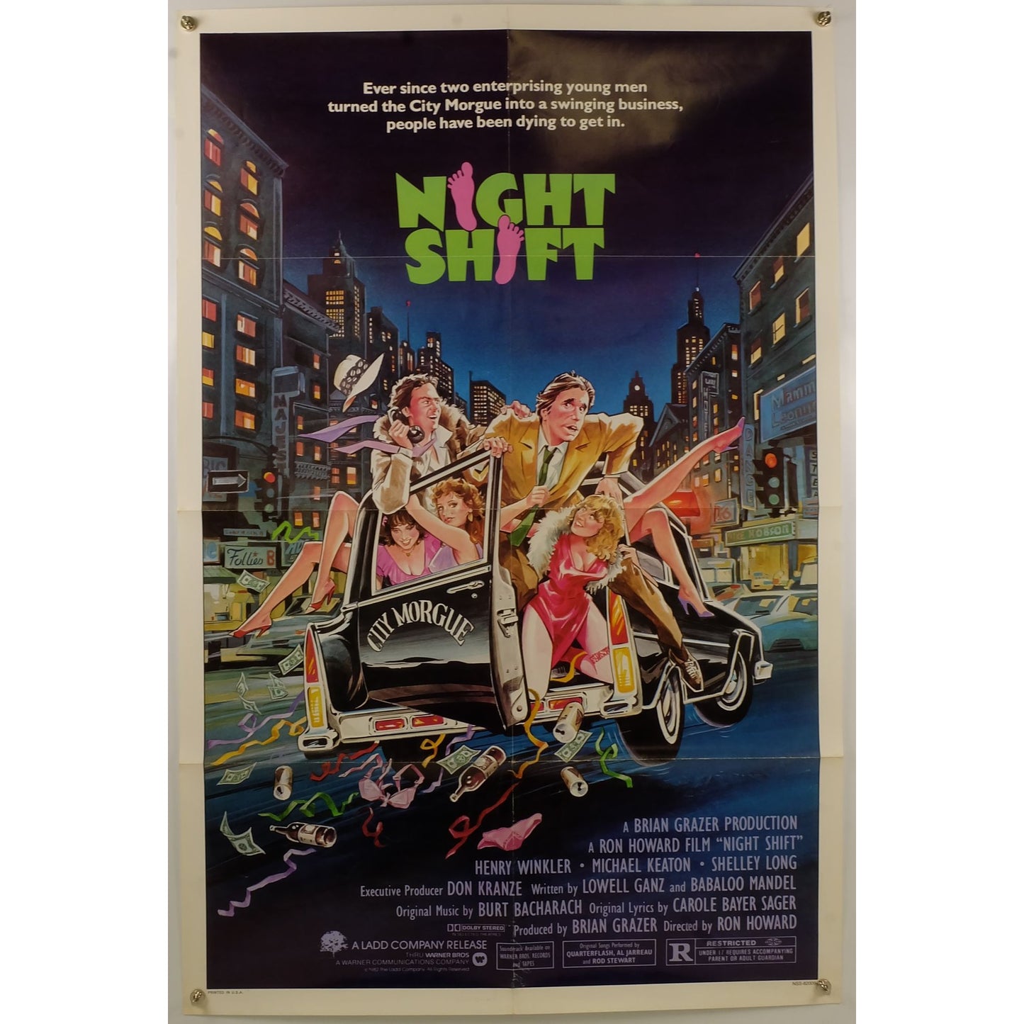 Night Shift (1982) Original Movie Poster Folded 27x41