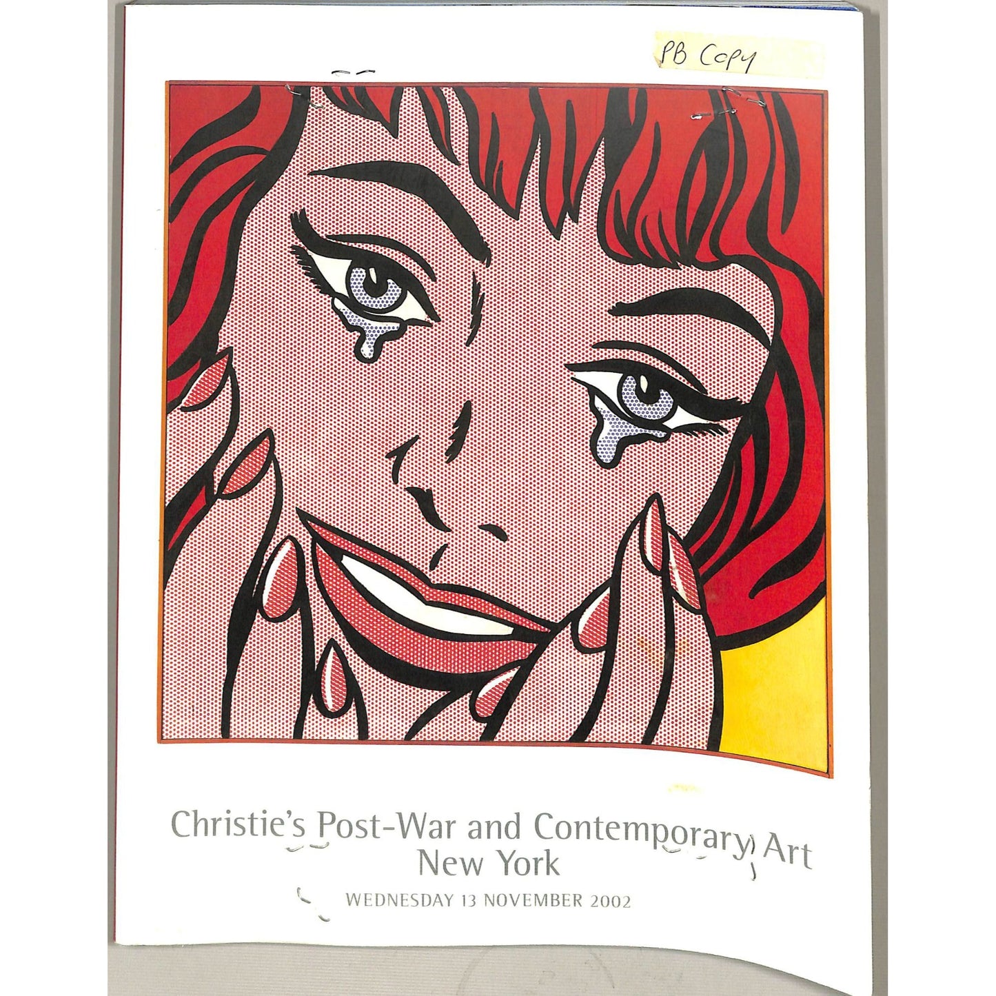 Christie's Post War and Contemporary Art Auction Catalog November 13, 2002