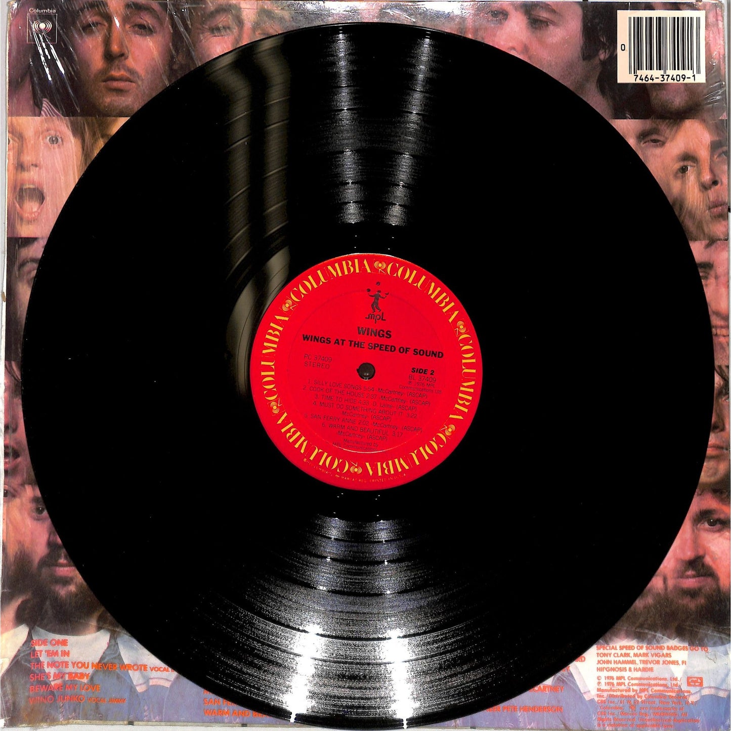 Wings - Wings at the Speed of Sound Vinyl Record FC 37409