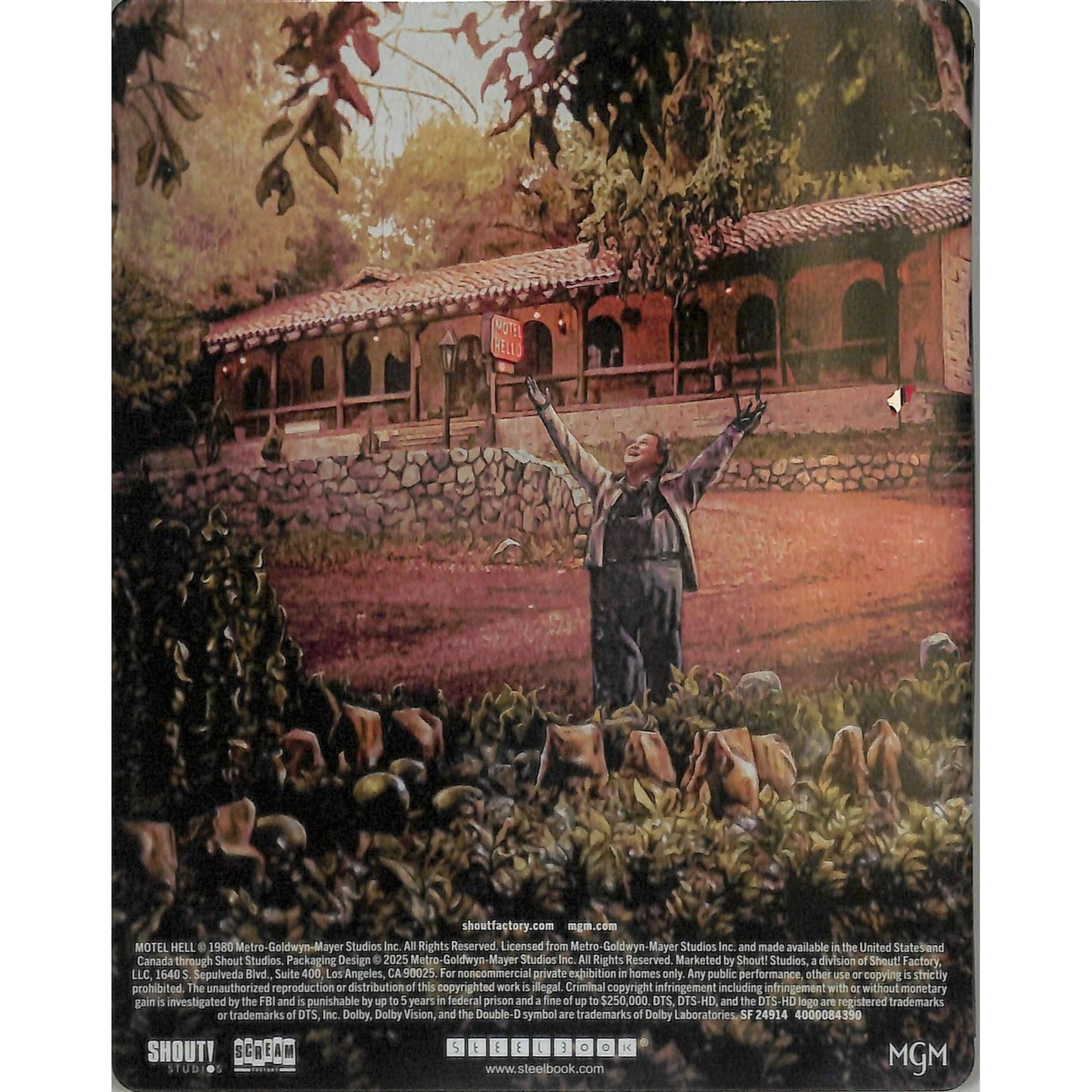 Motel Hell 4k/Blue Ray Steelbook