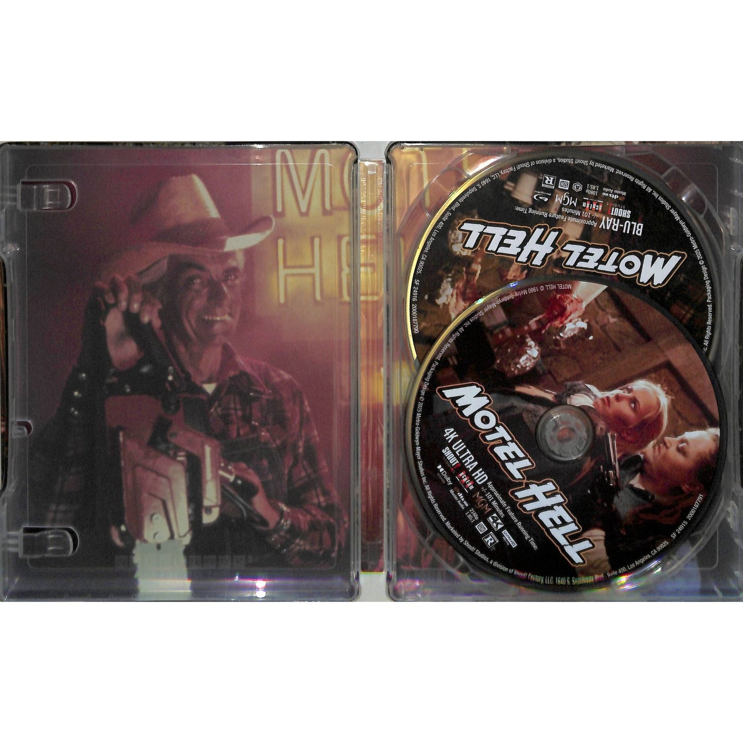 Motel Hell 4k/Blue Ray Steelbook