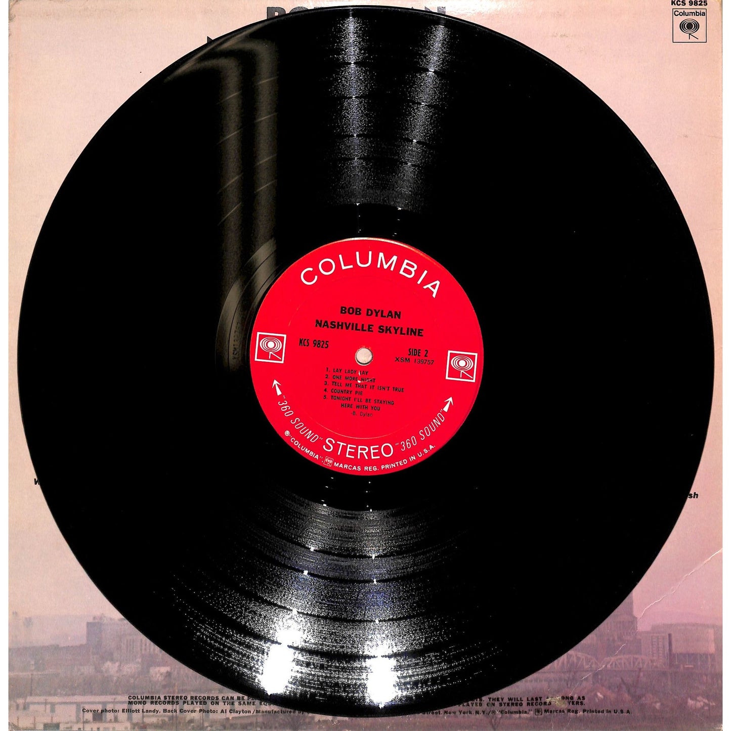 Bob Dylan - Nashville Skyline Vinyl Record KCS 9825