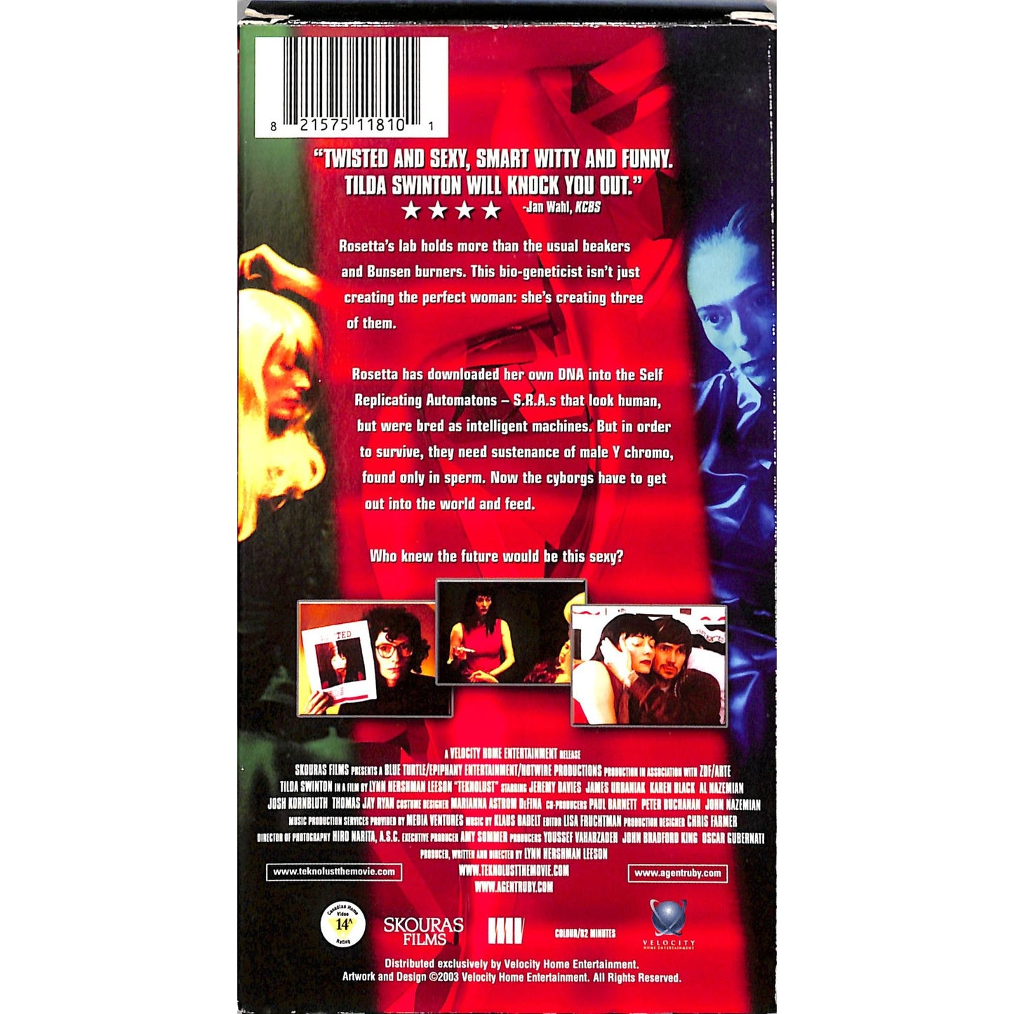 Teknolust (2002) VHS Tape Good condition