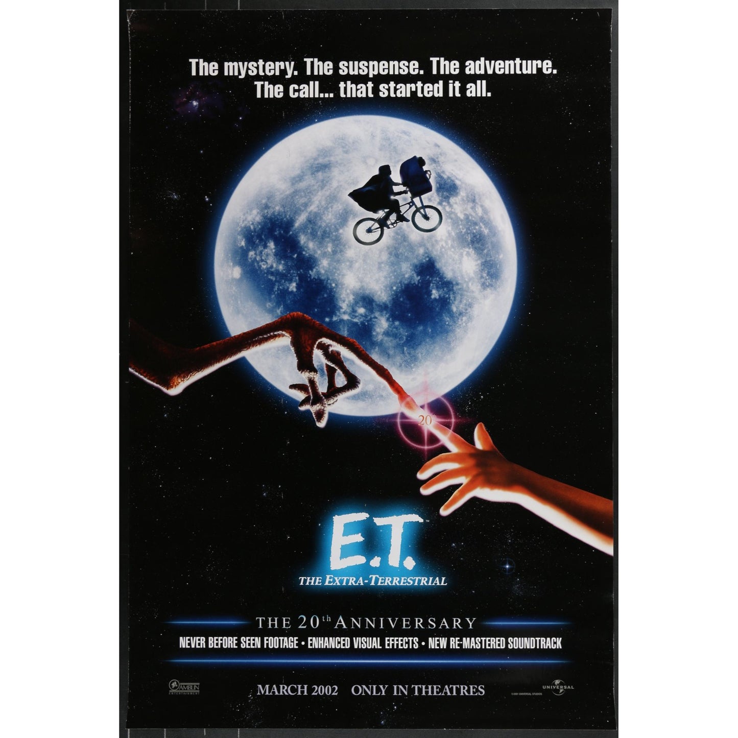 E.T. the Extra-Terrestrial (1982) Orig. Double-sided Movie Poster Rolled 27x40