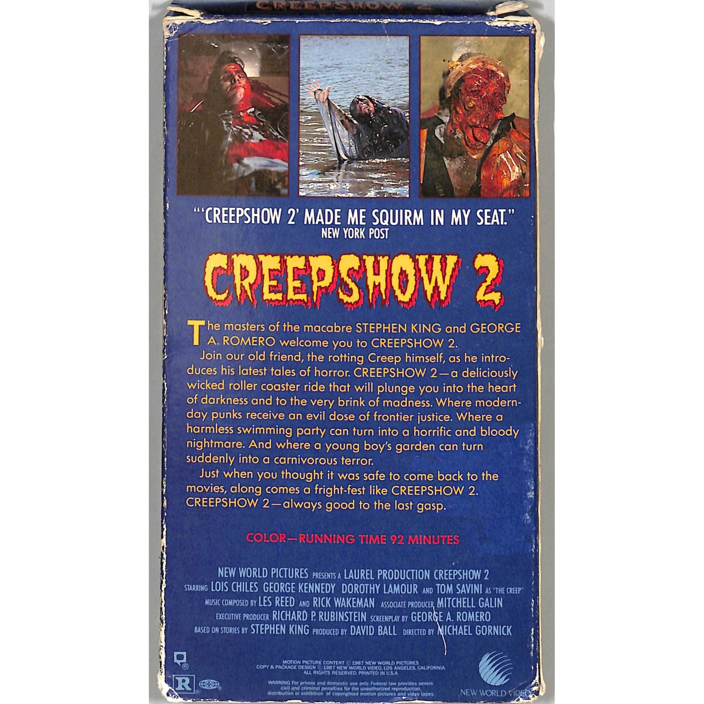 Creepshow 2 (1987) VHS Tape Good condition