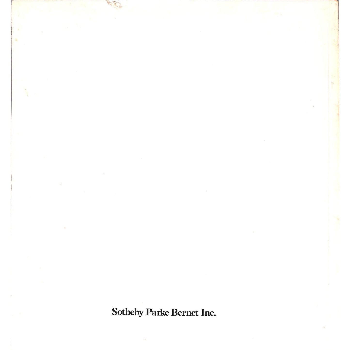 Sotheby's Contemporary Paintings Art Auction Catalog November 13, 1980