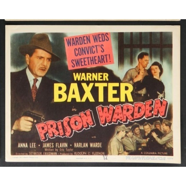 Prison Warden (1949) Original Lobby Card Movie Poster 11x14
