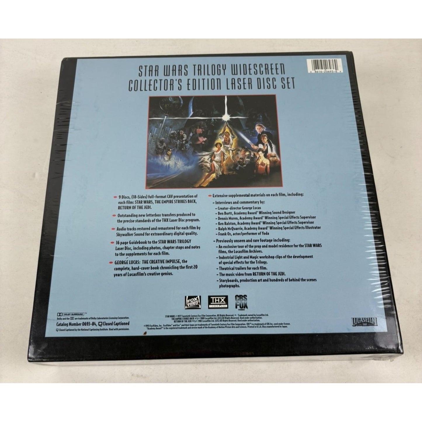 Sealed Star Wars Trilogy: The Definitive Collection Laserdisc Box Set